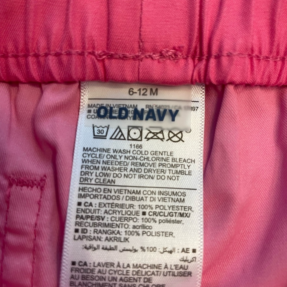 Old Navy Bright Pink Baby Swim Trunks - Picture 2 of 2